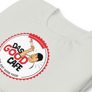 Das Good Cafe Classic T-shirt Silver Grey - folded side view