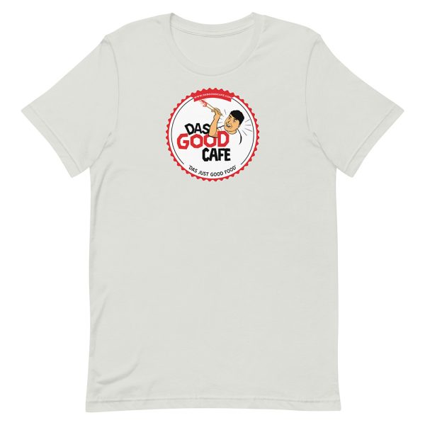 Das Good Cafe Classic T-shirt Silver Grey - front flat view