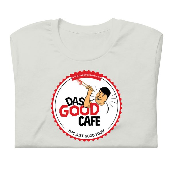 Das Good Cafe Classic T-shirt Silver Grey - front folded view