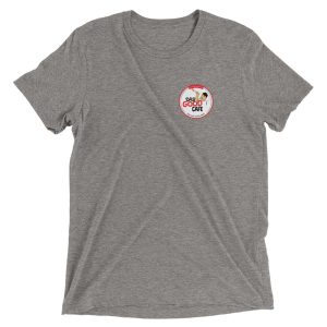 das good cafe triblend tshirt grey - relaxed view